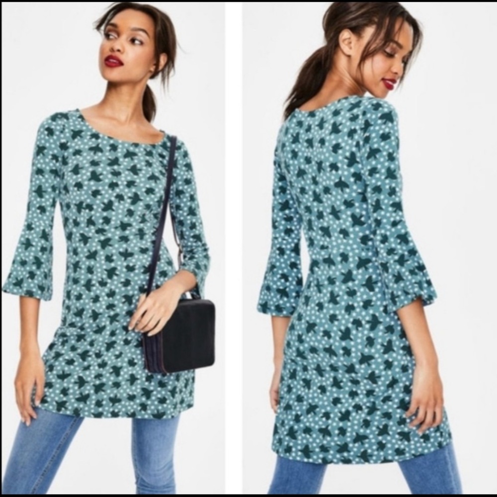 Boden NWT Miriam Starry Bird Dress